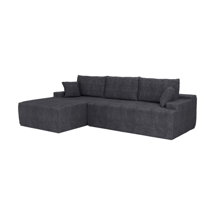 Bank Coredo met corduroy bekleding & gooi kussen