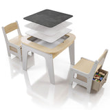 Kindertafel Milou met 2 stoeltjes
