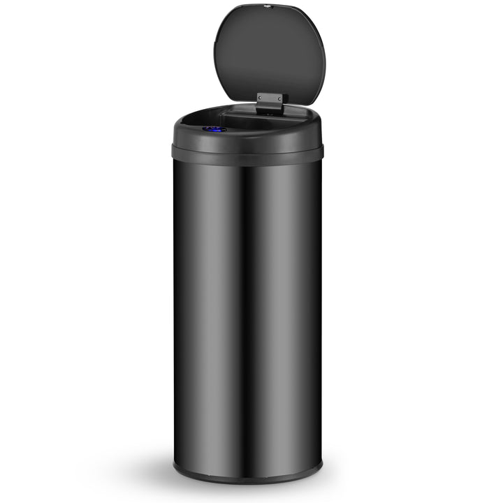 Ronde prullenbak met sensor