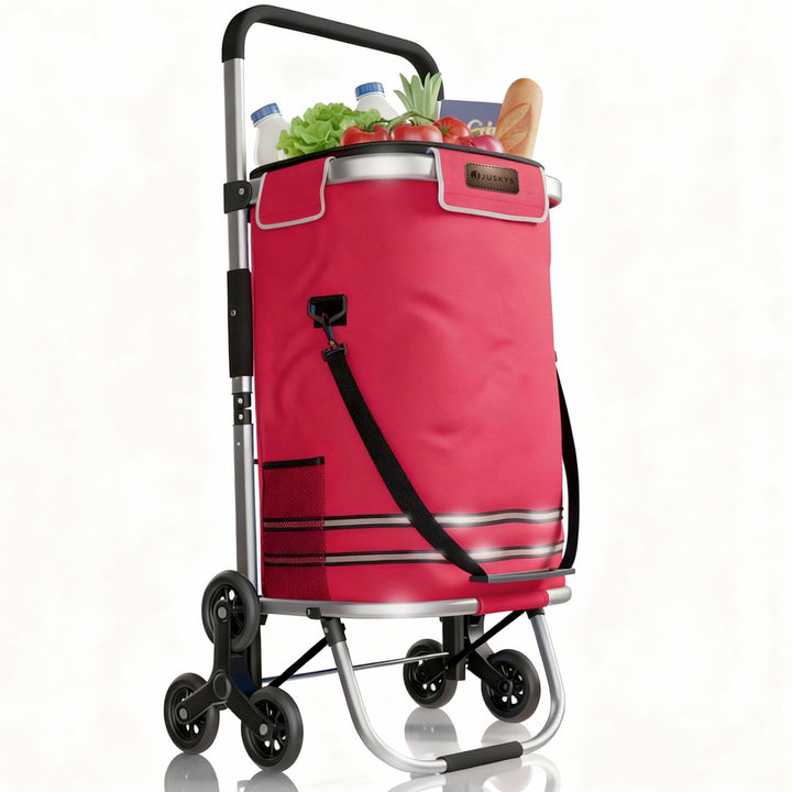 Trapklimmer met boodschappentrolley