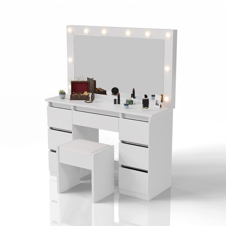 Make-uptafel met spiegel Lilia