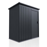 Metalen tuinhuis met funderingsframe