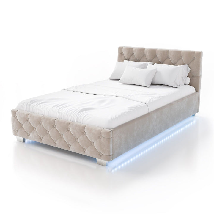 Gestoffeerd bed Nizza