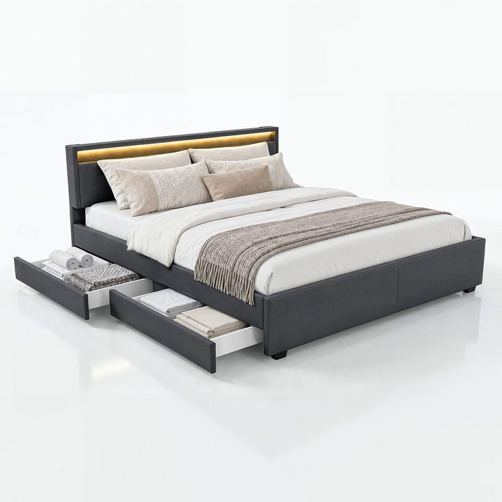 Gestoffeerd bed Lyon