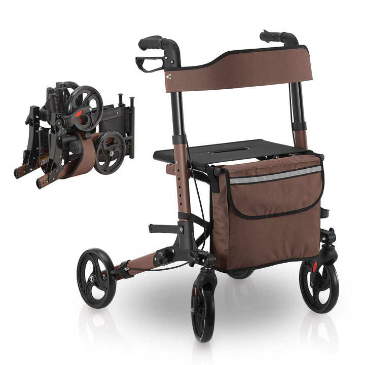 Aluminium rollator Vital met zitje