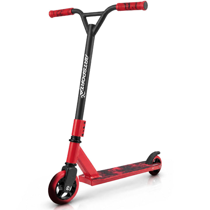 Stuntstep Red Smoke – 360° stuur, 100 mm wielen, vanaf 6 jaar