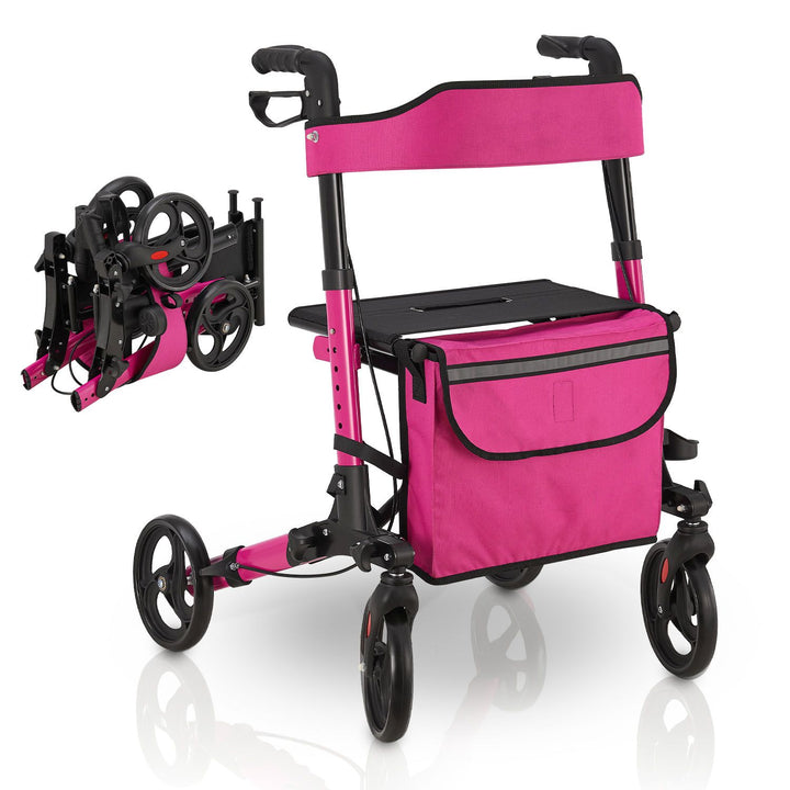 Aluminium rollator Vital met zitje