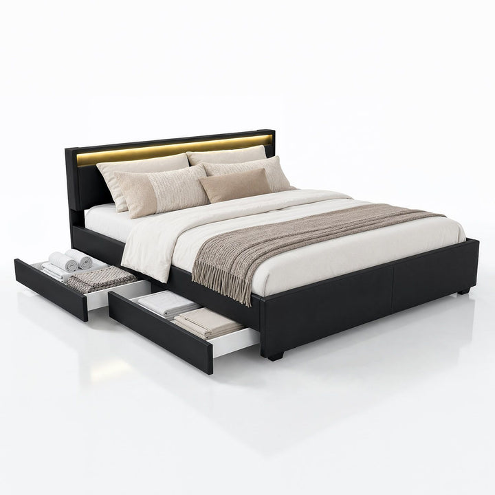 Gestoffeerd bed Lyon