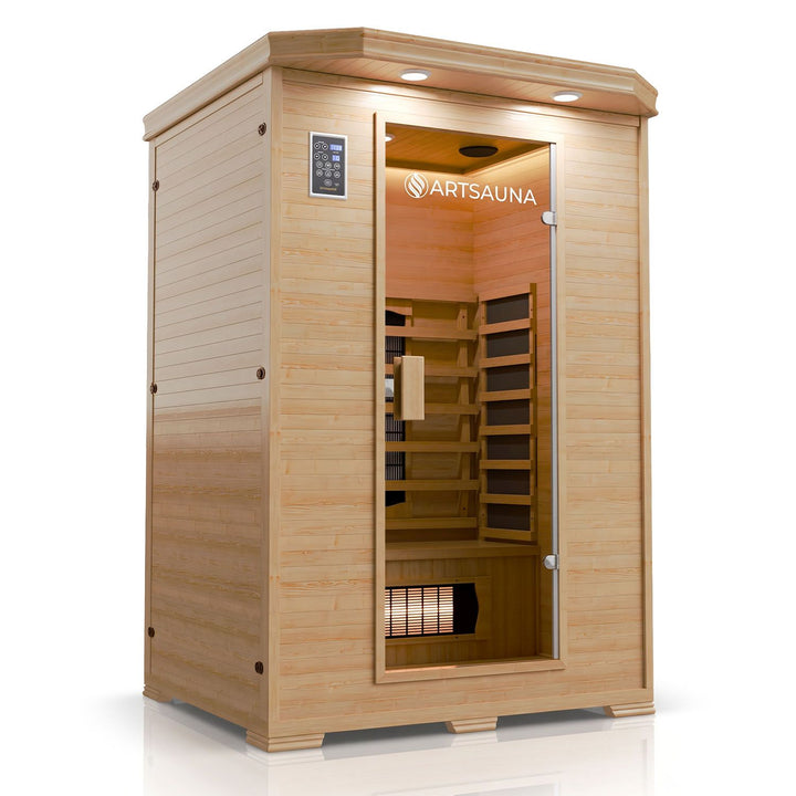 Infraroodcabine Oslo – triplex verwarmingssysteem, hemlockhout