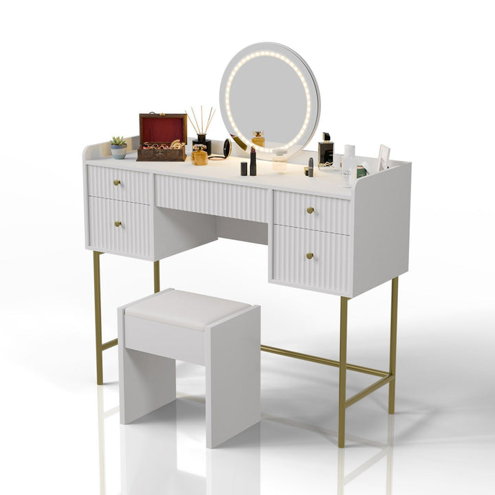 Make-uptafel met spiegel Samira