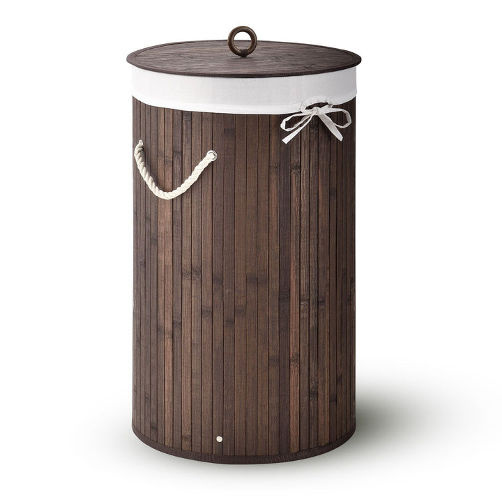 Bamboe wasmand Curly-Round