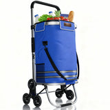 Boodschappentrolley met trapwielen
