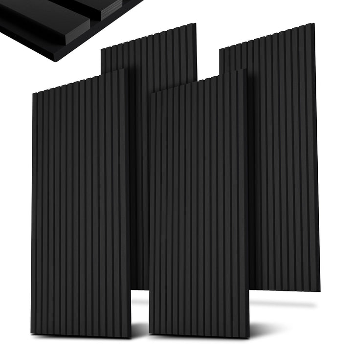 Akoestische panelen houtlook 4er Set