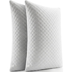 Hoofdkussen met traagschuim 40x60 cm – set van 2, wit
