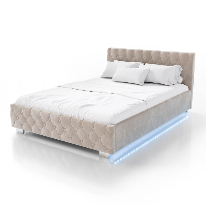 Gestoffeerd bed Nizza
