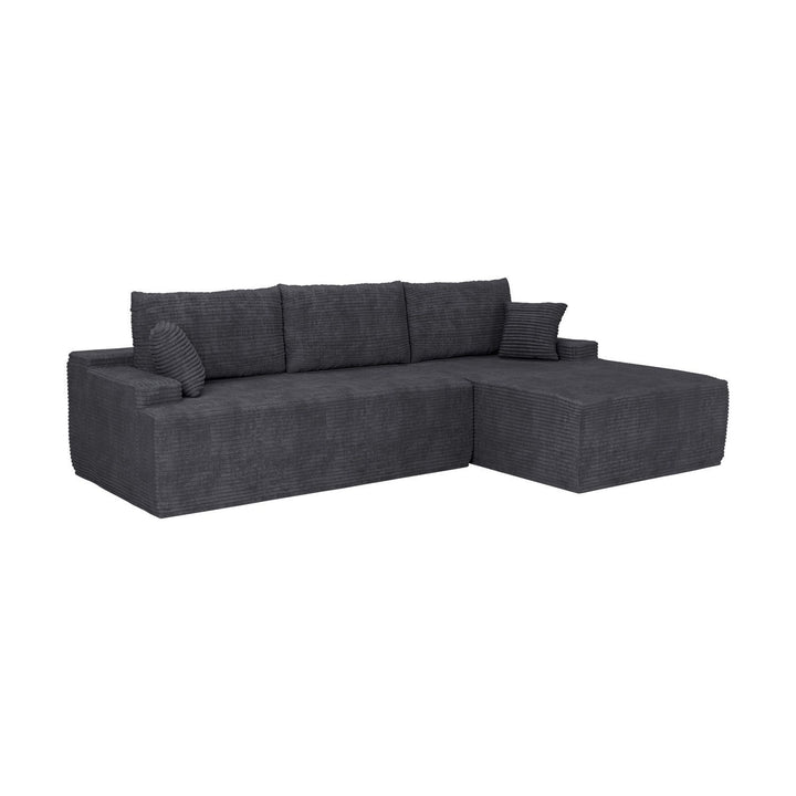 Bank Coredo met corduroy bekleding & gooi kussen