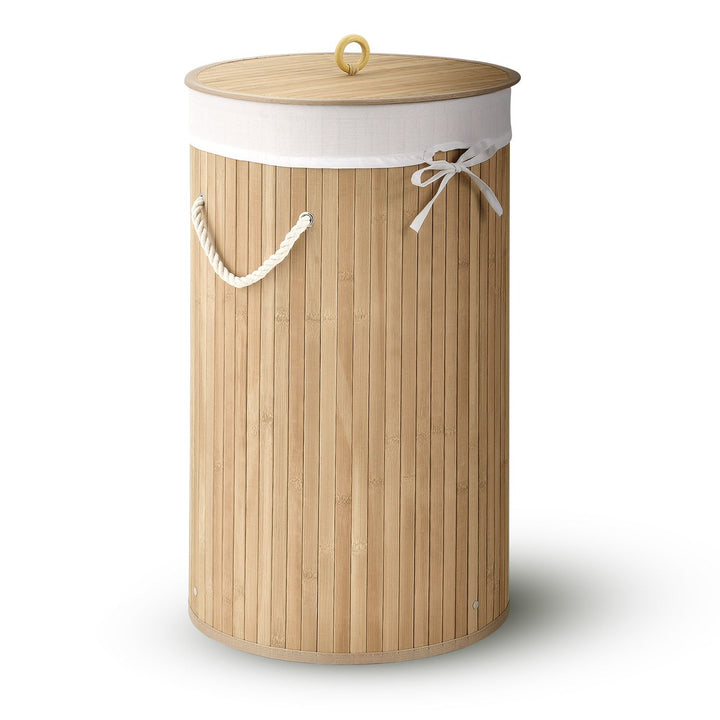 Bamboe wasmand Curly-Round