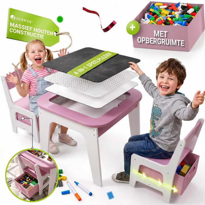 Kindertafel Milou met 2 stoeltjes