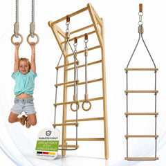 Houten klimwand voor kinderen