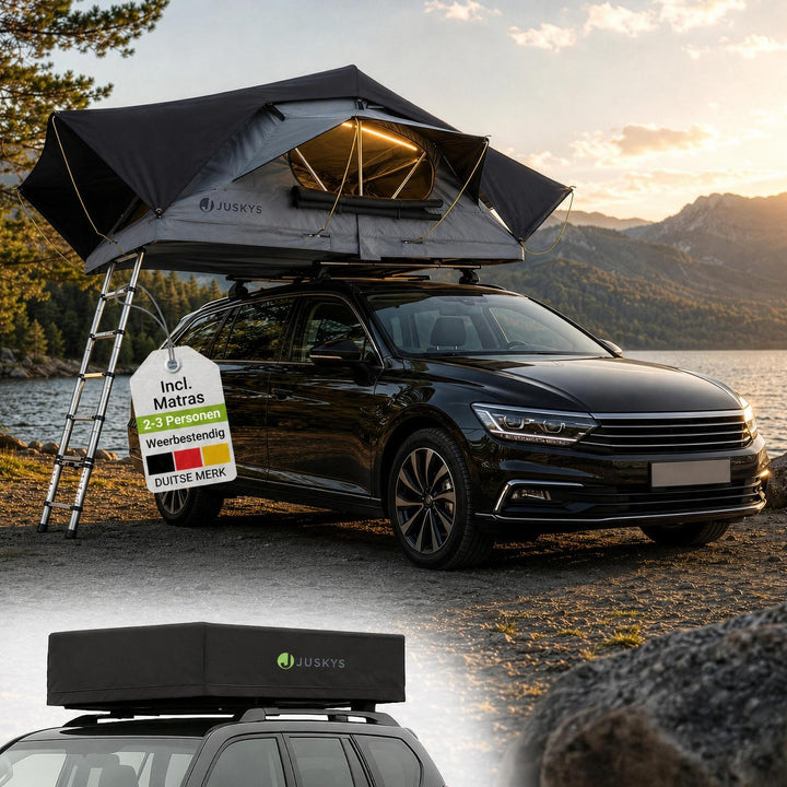 Daktent Lago voor 2-3 personen – aluminium frame en matras