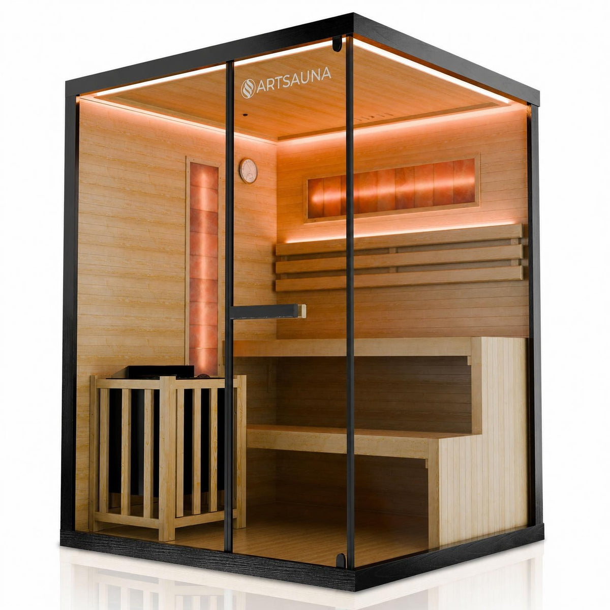 Traditionele sauna Vantaa zwart