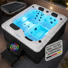 Buitenspa Oasis – 3 personen, 31 massagejets en LED-verlichting