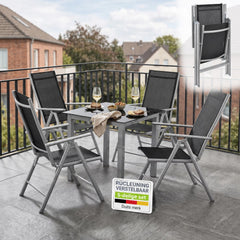 Tuinset Milano – aluminium, voor 4, 6 of 8 personen
