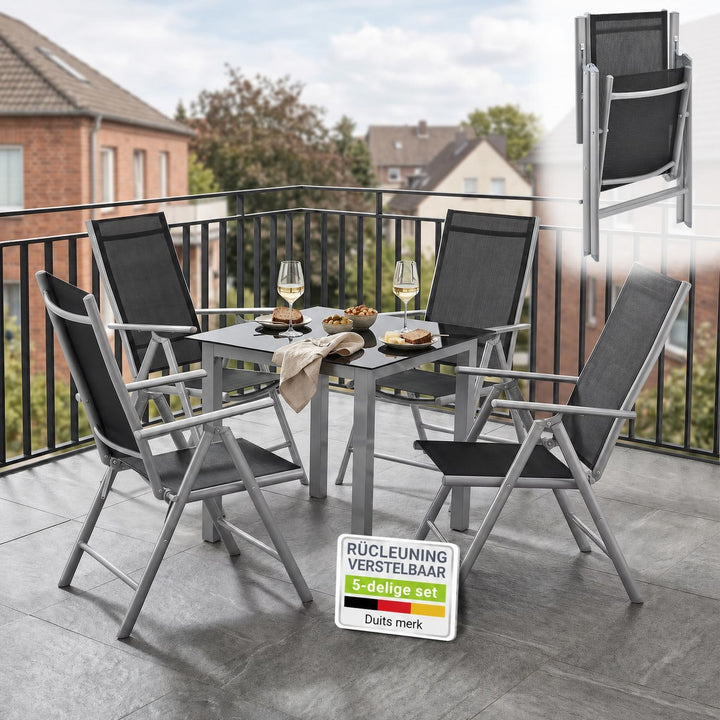Tuinset Milano – aluminium, voor 4, 6 of 8 personen
