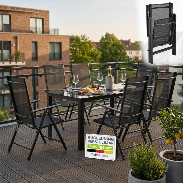 Tuinset Milano – aluminium, voor 4, 6 of 8 personen