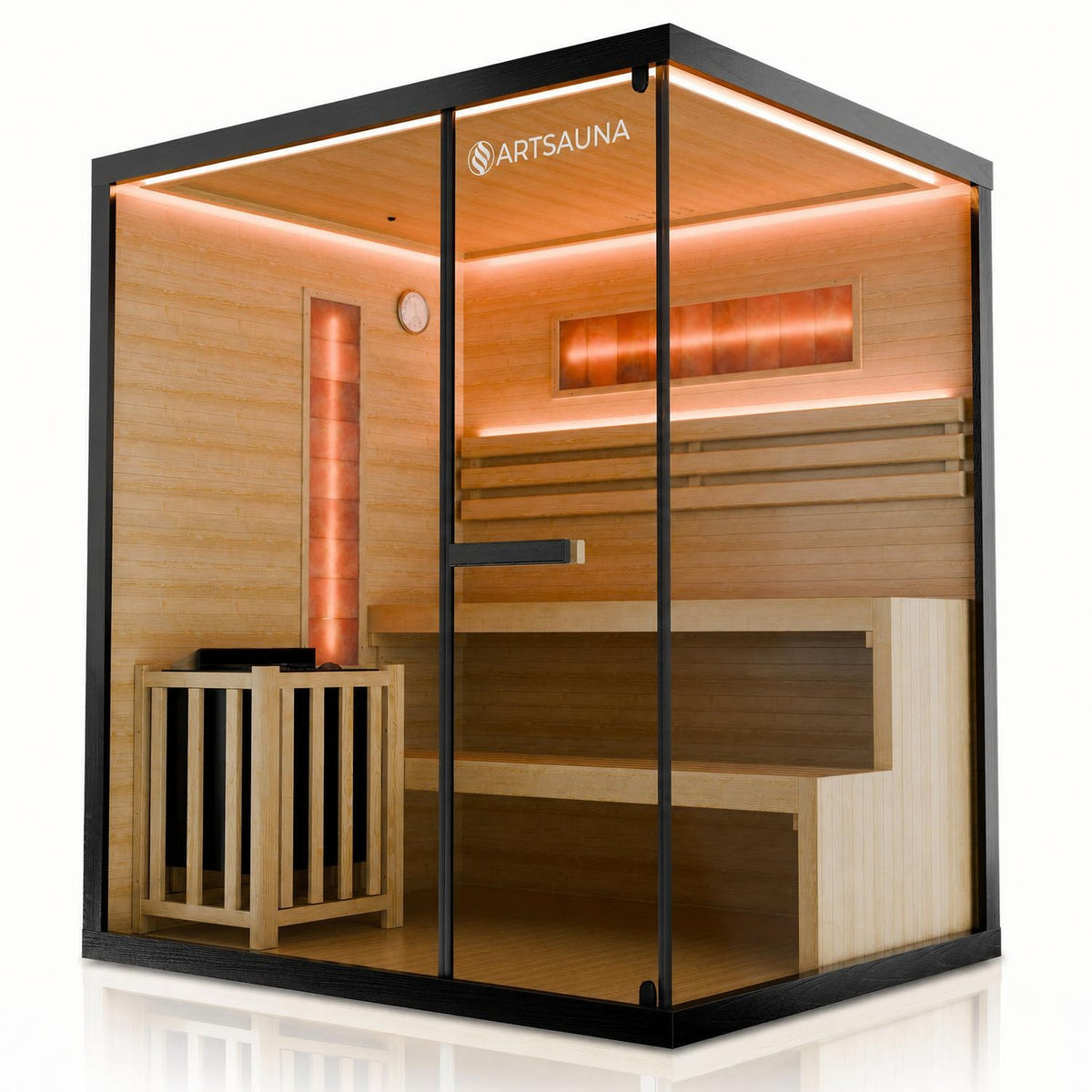 Traditionele sauna Vantaa zwart