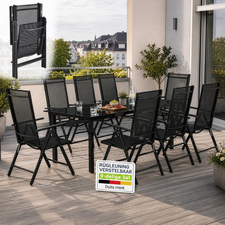 Tuinset Milano – aluminium, voor 4, 6 of 8 personen