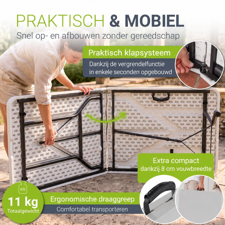 Klappbarer Gartentisch Easyfold