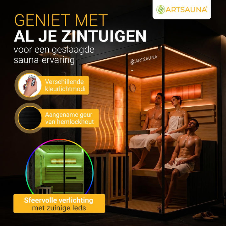 Traditionele sauna Vantaa zwart