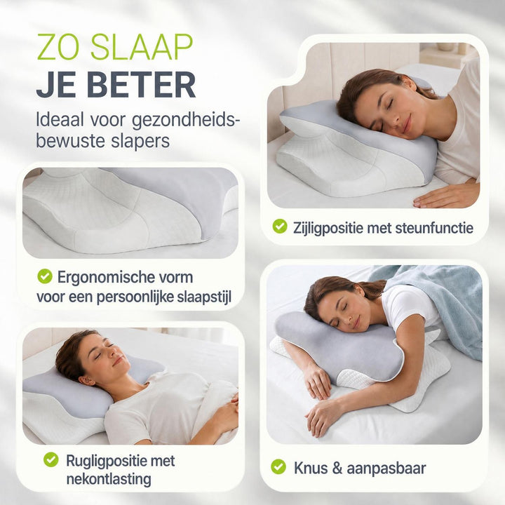 Orthopedisch nekkussen van traagschuim