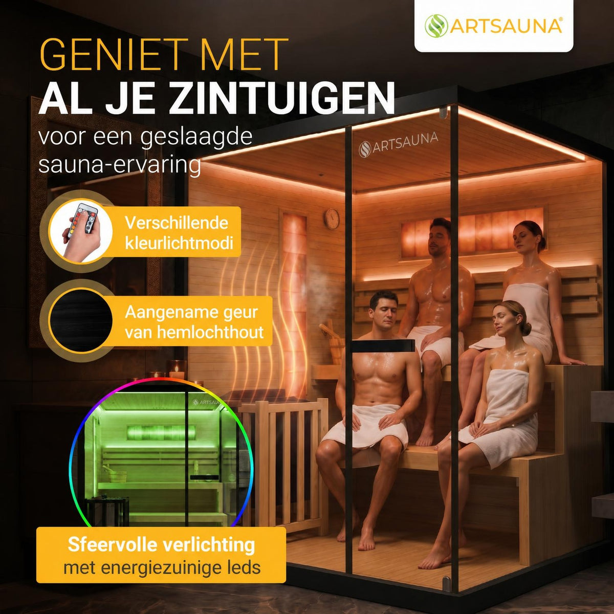 Traditionele sauna Vantaa zwart