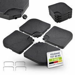 Paraplu gewicht 4er Set Quad