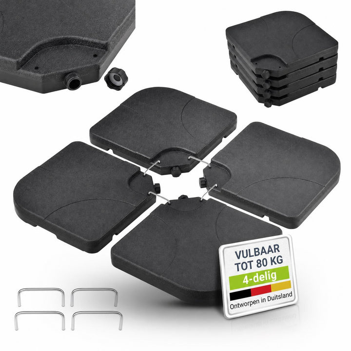 Paraplu gewicht 4er Set Quad