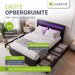 Gestoffeerd bed Lyon