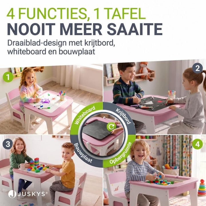 Kindertafel Milou met 2 stoeltjes