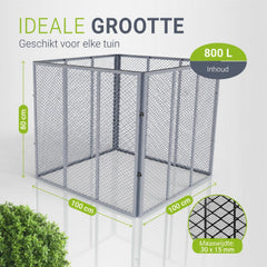 Metalen compostbak
