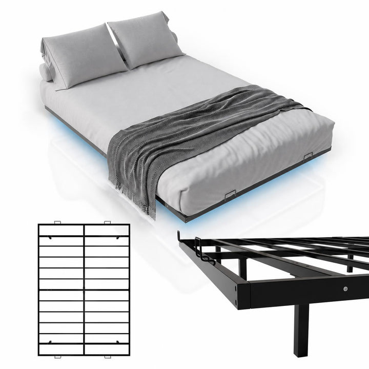 Metalen zwevend bed Palamos 90x200 cm – met LED-verlichting