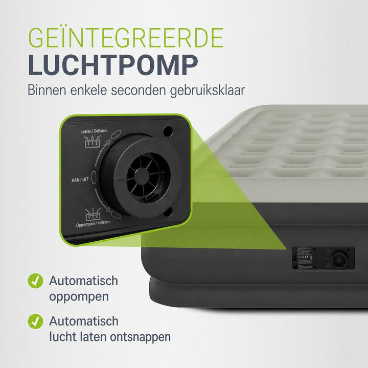 Zelfopblazend luchtbed Sapri – 1 persoon, met ingebouwde pomp