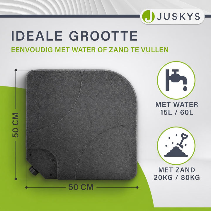 Paraplu gewicht 4er Set Quad