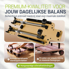 Pilates reformer board Movea – inklapbaar, belastbaar tot 200 kg