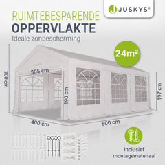 Feesttent Gala met zijwanden