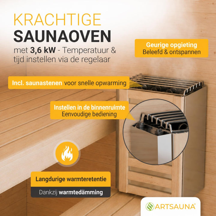 Cube barrelsauna Fjora M