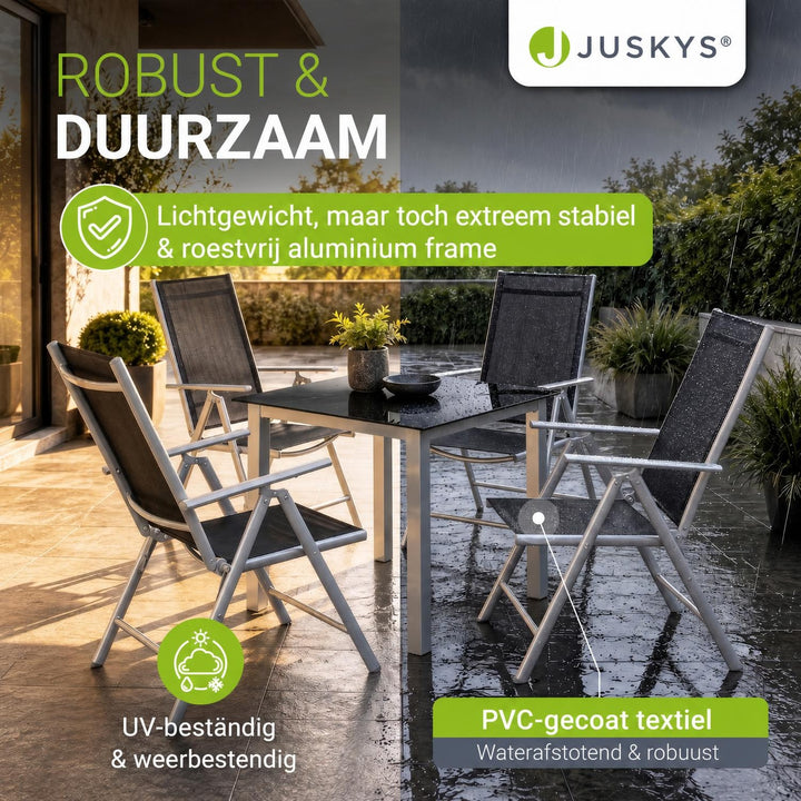 Tuinset Milano – aluminium, voor 4, 6 of 8 personen
