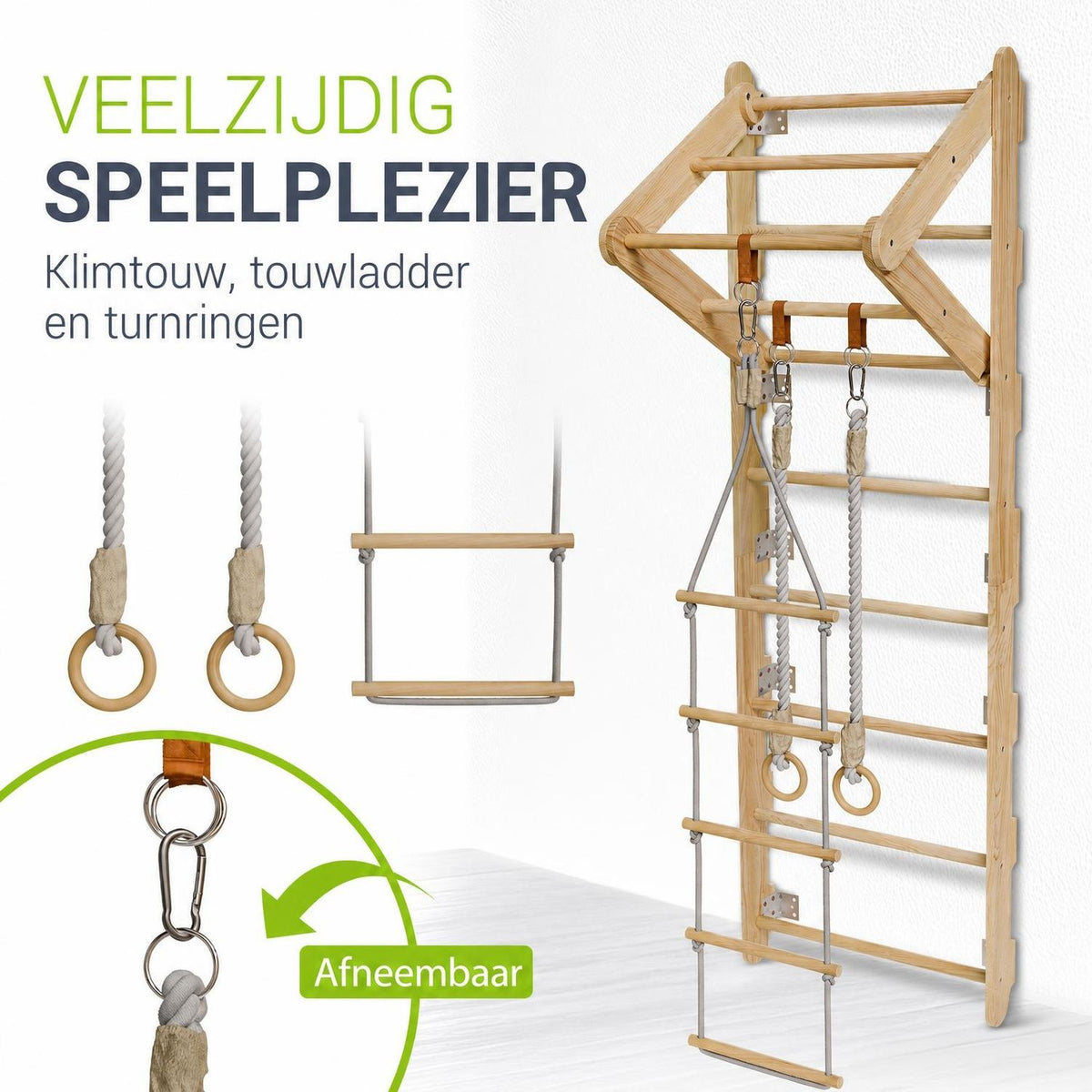 Houten klimwand voor kinderen