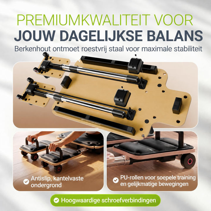 Pilates reformer board Movea – inklapbaar, belastbaar tot 200 kg