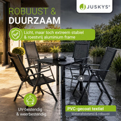 Tuinset Milano – aluminium, voor 4, 6 of 8 personen